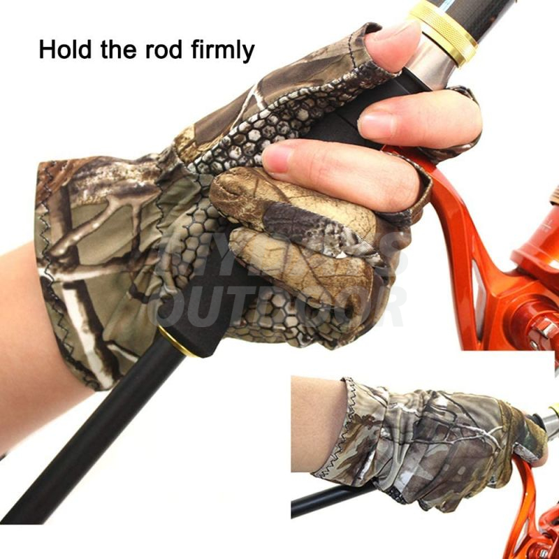 Camouflage Hunting Gloves Fingerless Gloves Pro Anti-Slip Sun Protection MDSHA-18