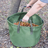 Bolsa para residuos de hojas de jardín de lona de 33 galones con asas MDSGW-2