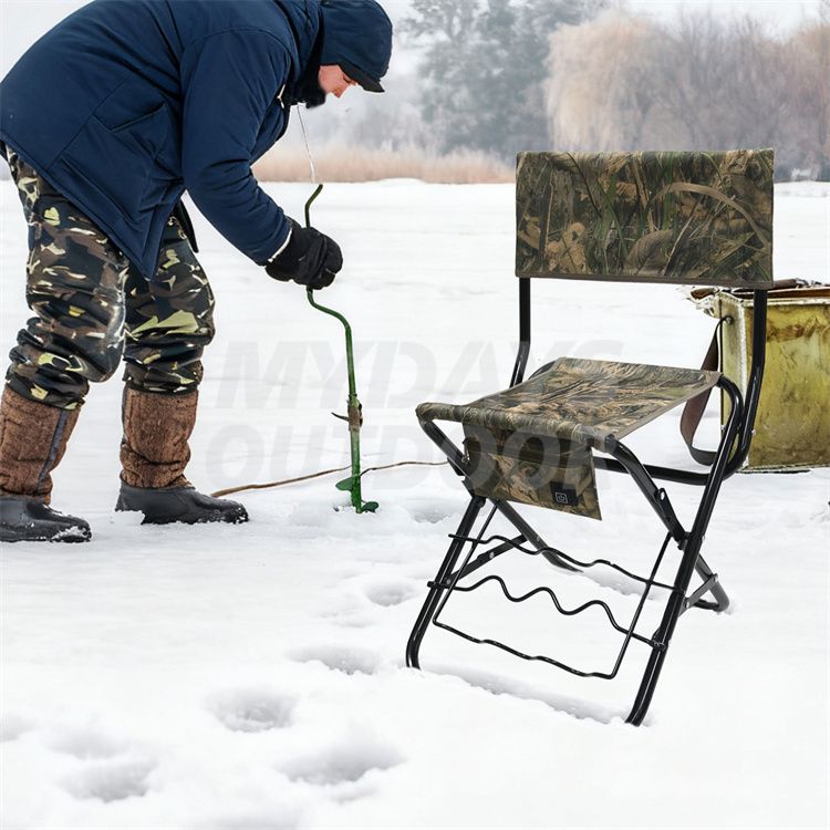 Camouflage Fishing Heated Folding Chair MYDAYS178
