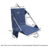 USB Power Heated Foldable Back Chair Pad MDSCS-38