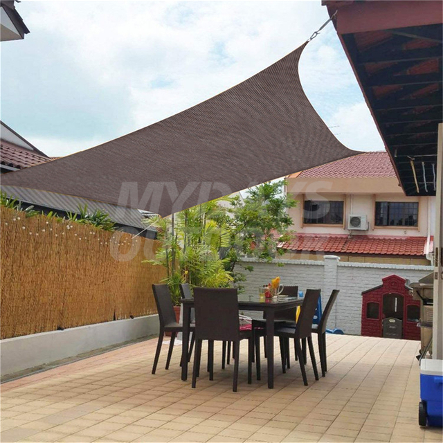 Sun Sail Shade Canopy185GSM Shade Seil for Patio Deck Yard Bakgård MDSGS-4