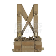 Tactical Chest Rig Bag Sportsvest med 5,56/7,62 riffel & pistol Mag-pose & X-strop MDSSC-5
