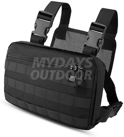 Molle Radio Chest Bag Tactical Chest Rig til Two Way Radio Walkie Talkies MDSSC-4