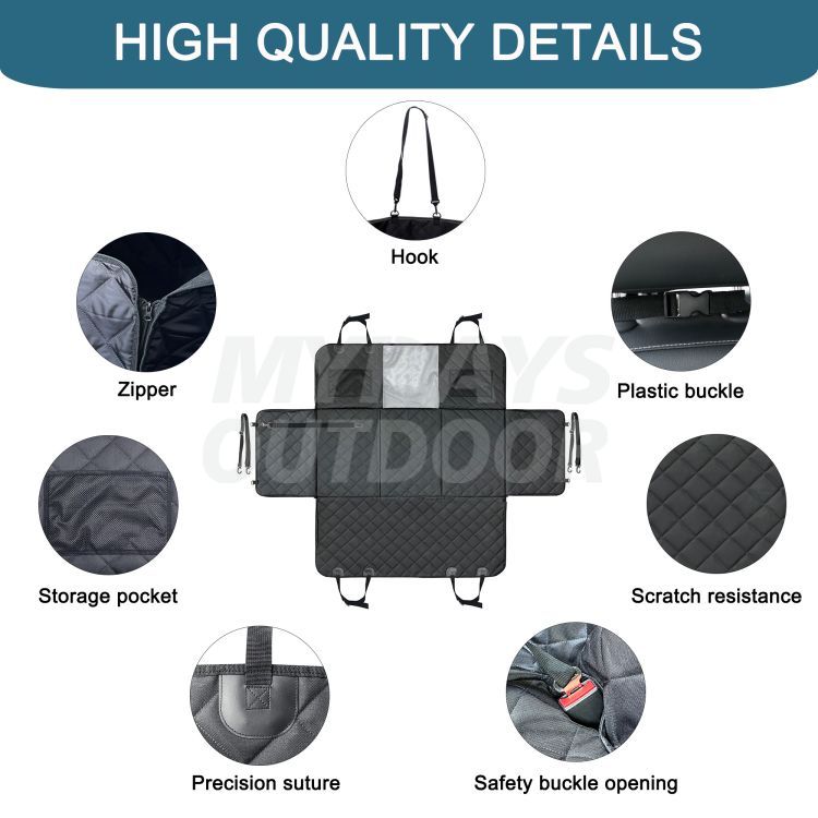 Hard Bottom Dog Car Seat Extender MDSCC-016