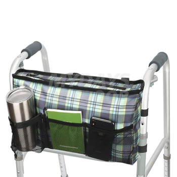  Bolsa para andador Bolsa de almacenamiento de manos libres para andadores plegables en silla de ruedas MDSOW-5