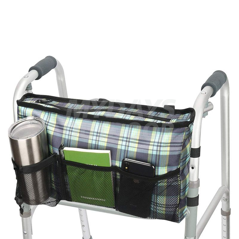  Walker Bag Handfri förvaringsväska för rullstolsfällbara rollatorer MDSOW-5