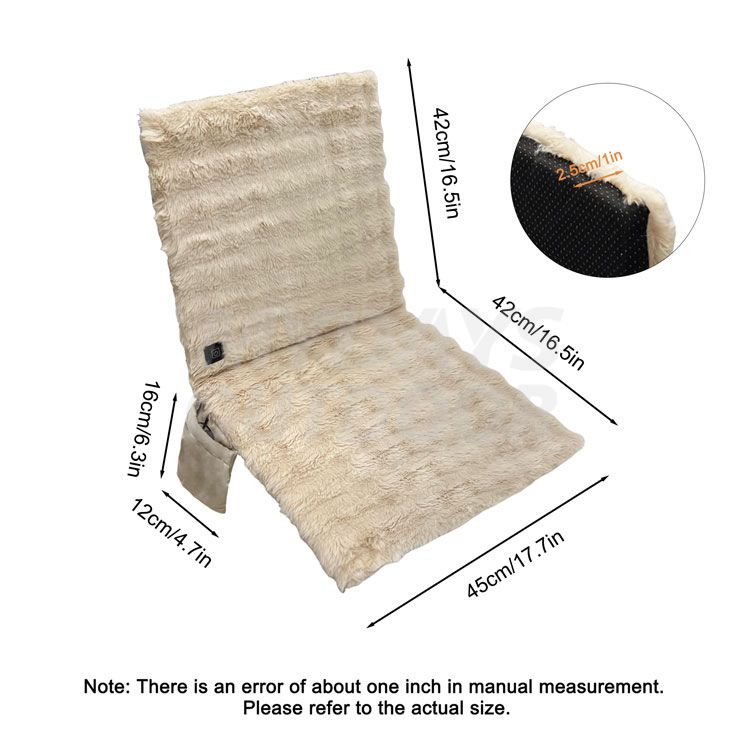 Bubble Velvet Heated Seat Cushion (8)