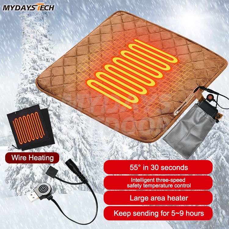 Portable Heating Pad Stadium Seat Cushion MDSCS-37