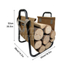 Portable Firewood Log Carrier with Metal Stand MDSGC-26