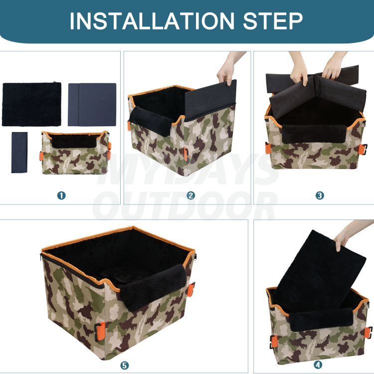 Booster Tempat Tidur Mobil Anjing Tinggi MDSZK-009