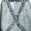 Cotton Denim Apron with Pockets for Men - Jean Apron Cross Straps MDSGA-6