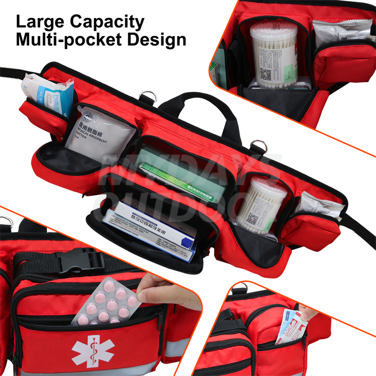 Erste-Hilfe-Gürteltasche, Reise-Rettungstasche, leere Tasche MDSOB-16