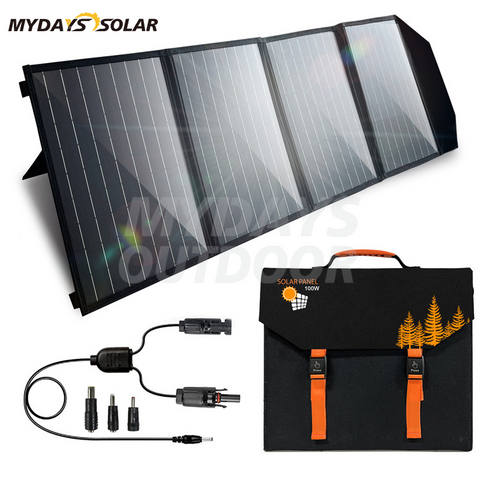 Chargeur de panneau solaire pliable portable 100 W MDSC-6