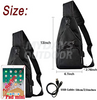 Sling Bag Shoulder Backpack Chest Bags Crossbody Daypack with USB Charging Port MDSSS-4
