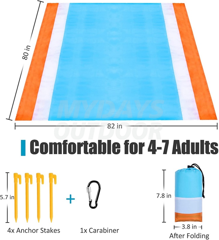 Sandproof Oversized Beach Camping Blanket Mat MDSCM4 Mydays Outdoor