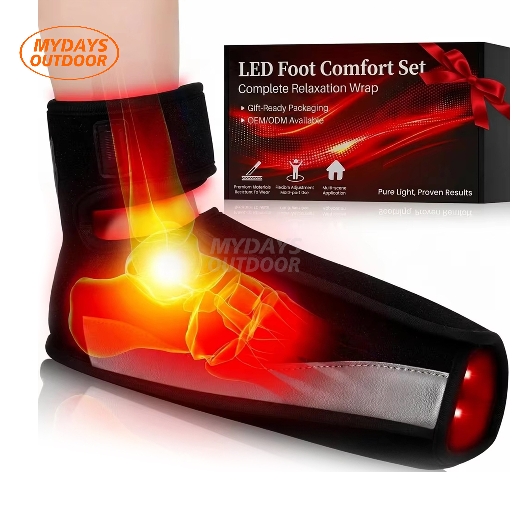 80 LED Red Light Therapy Ankle Brace MYK010