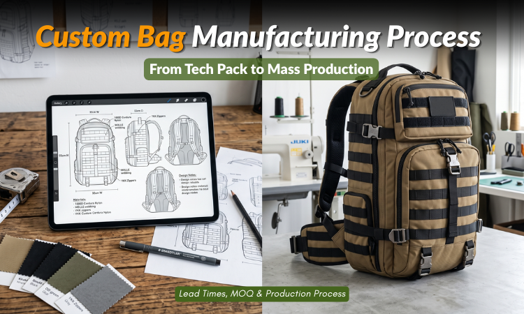 Custom Bag Manufacturing Process: From Tech Pack to Mass Production